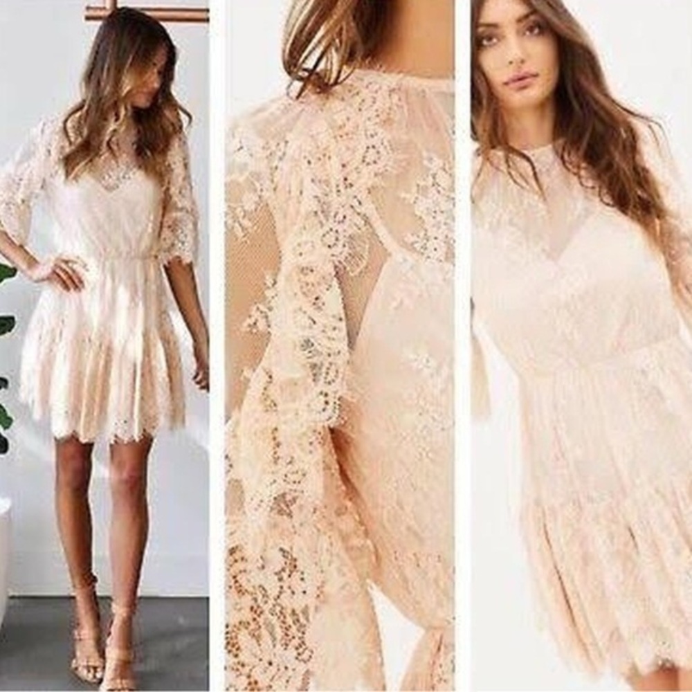 La Maison Talulah Everlasting Lace Mini Dress size XS $299 EUC
